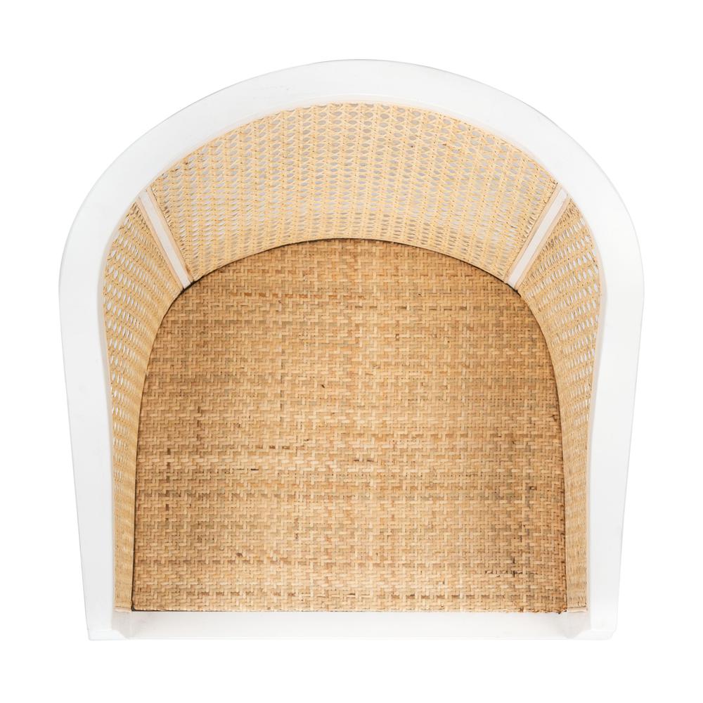 Maika  Dining Chair, White/Natural. Picture 9