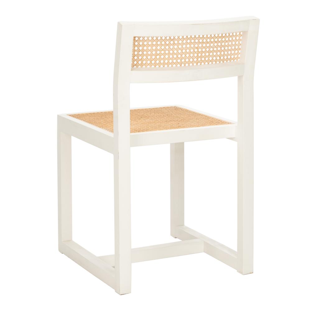 Bernice Cane Dining Chair, White/Natural. Picture 3