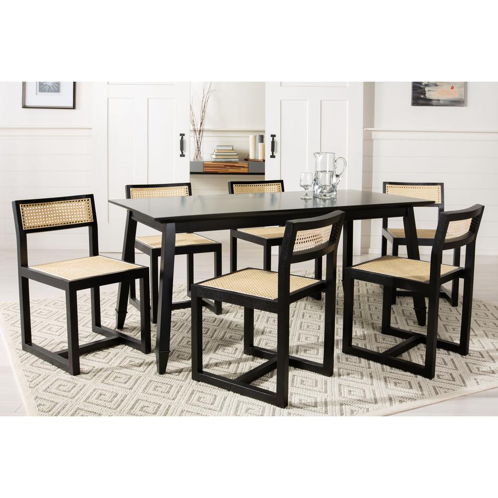 Bernice Cane Dining Chair, Black/Natural. Picture 10
