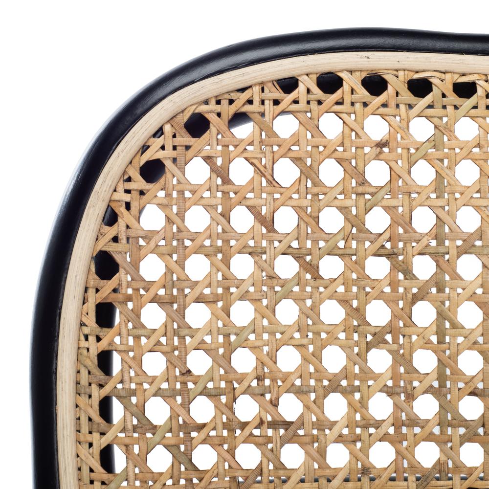 Keiko Cane Dining Chair, Black/Natural. Picture 4