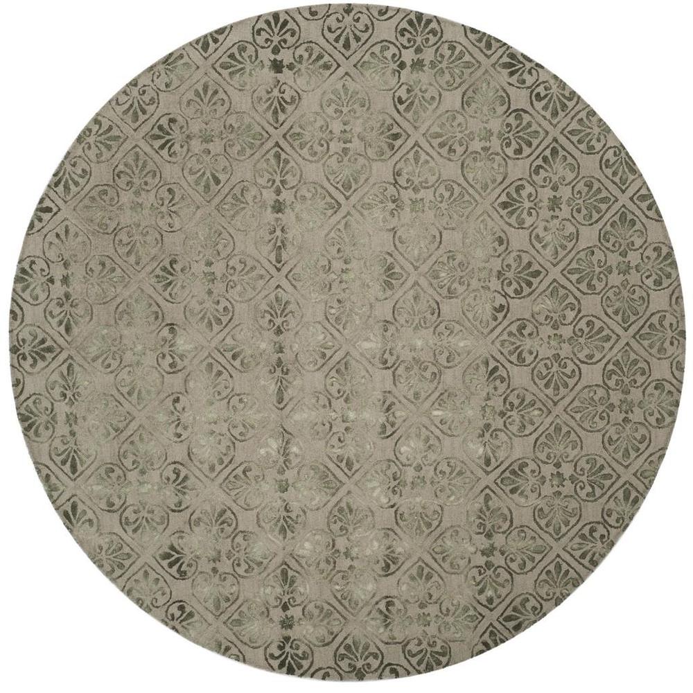 DIP DYE, DARK BEIG, 7' X 7' Round, Area Rug. Picture 1