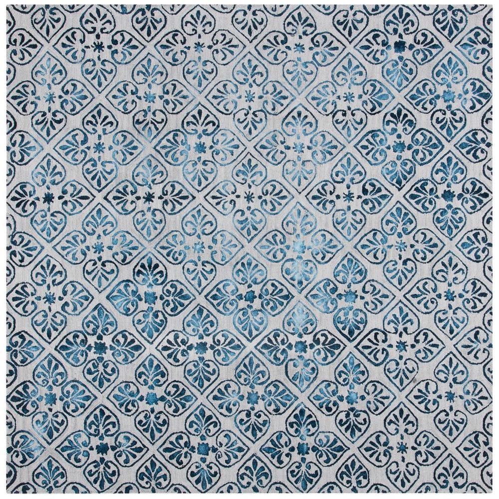 DIP DYE, GREY / CHARCOAL, 7' X 7' Square, Area Rug, DDY101C-7SQ. Picture 1