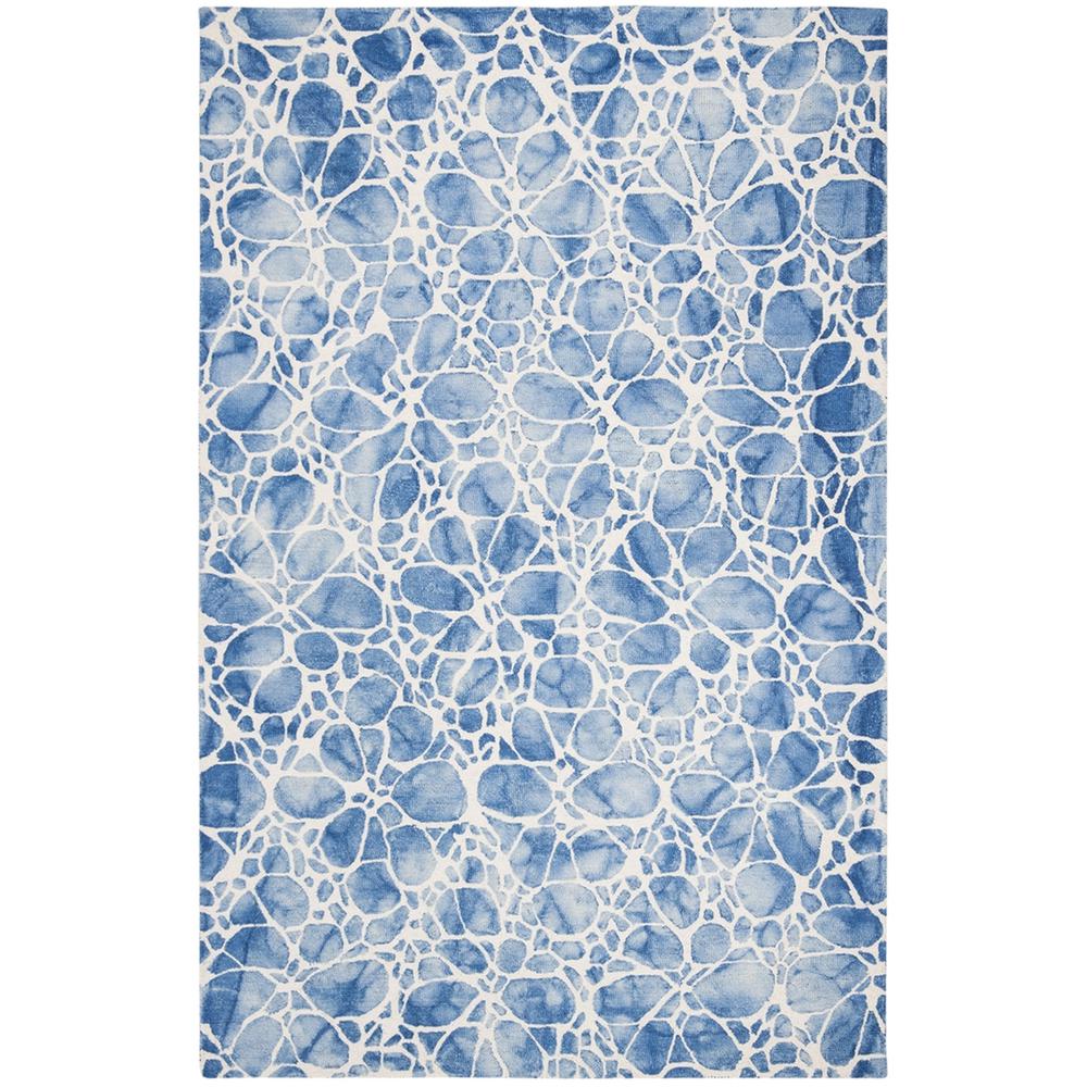 DIP DYE, IVORY / BLUE, 5' X 8', Area Rug, DDY307M-5. Picture 1
