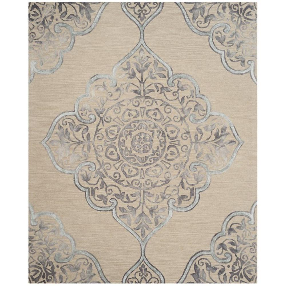 DIP DYE, BEIGE / BLUE, 8' X 10', Area Rug, DDY510A-8. Picture 1