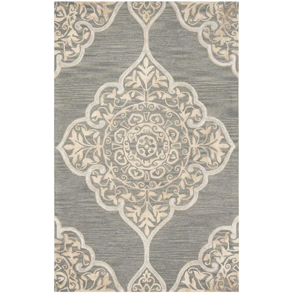 DIP DYE, SLATE / BEIGE, 5' X 8', Area Rug. Picture 1