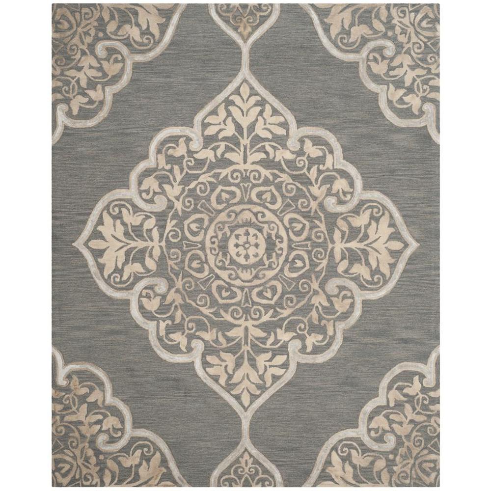 DIP DYE, SLATE / BEIGE, 8' X 10', Area Rug. Picture 1
