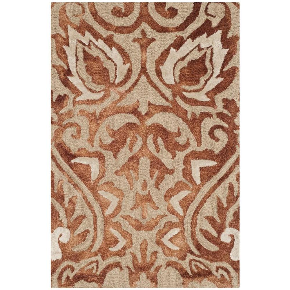 DIP DYE, COPPER / BEIGE, 2' X 3', Area Rug. Picture 1