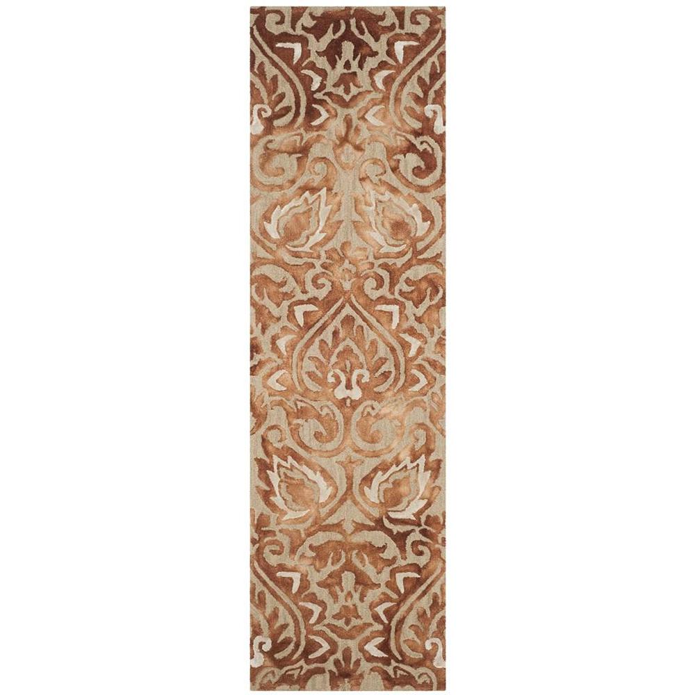 DIP DYE, COPPER / BEIGE, 2'-3" X 8', Area Rug. Picture 1