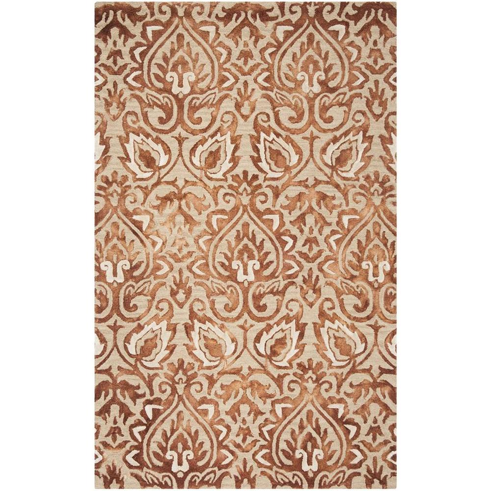 DIP DYE, COPPER / BEIGE, 5' X 8', Area Rug. Picture 1