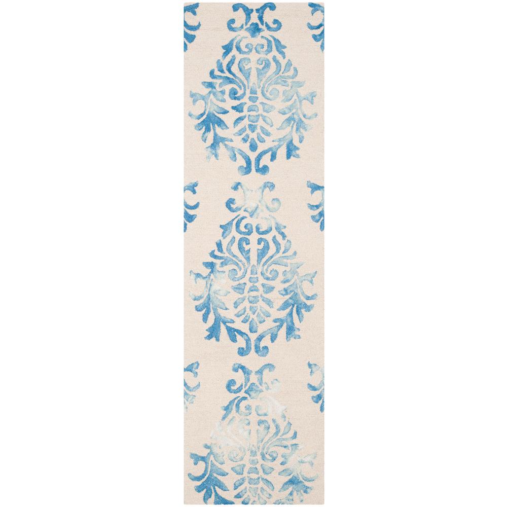 DIP DYE, BEIGE / BLUE, 2'-3" X 8', Area Rug, DDY516A-28. Picture 1