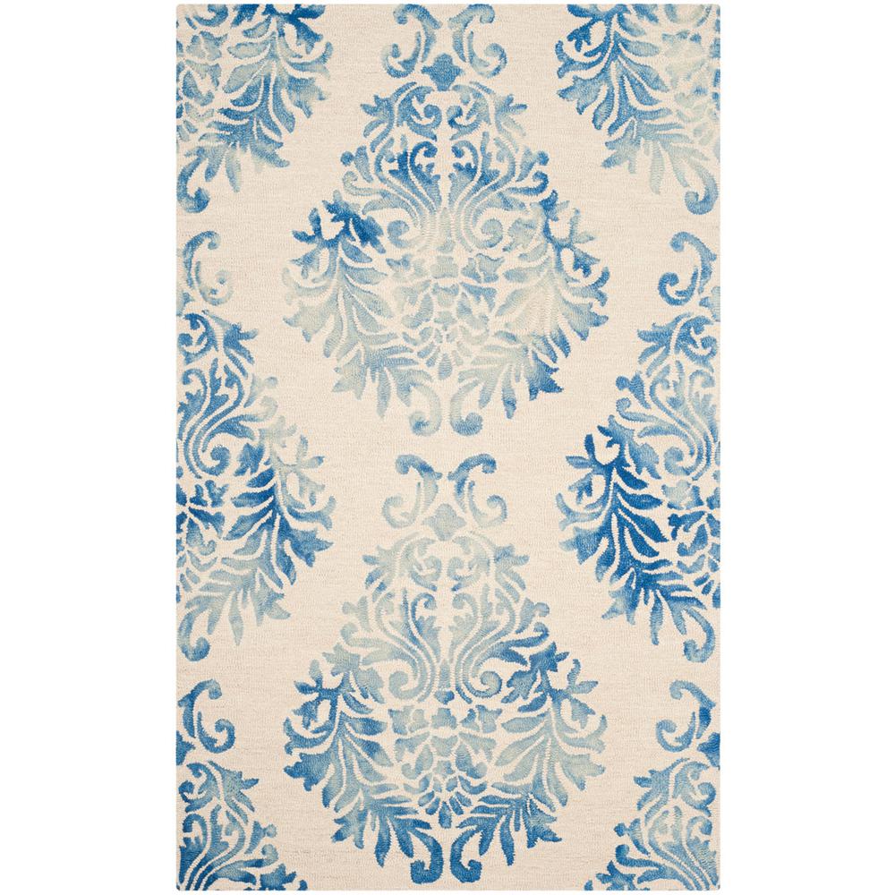 DIP DYE, BEIGE / BLUE, 5' X 8', Area Rug, DDY516A-5. Picture 1