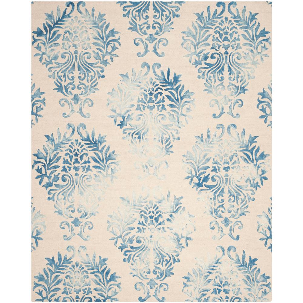 DIP DYE, BEIGE / BLUE, 8' X 10', Area Rug, DDY516A-8. Picture 1