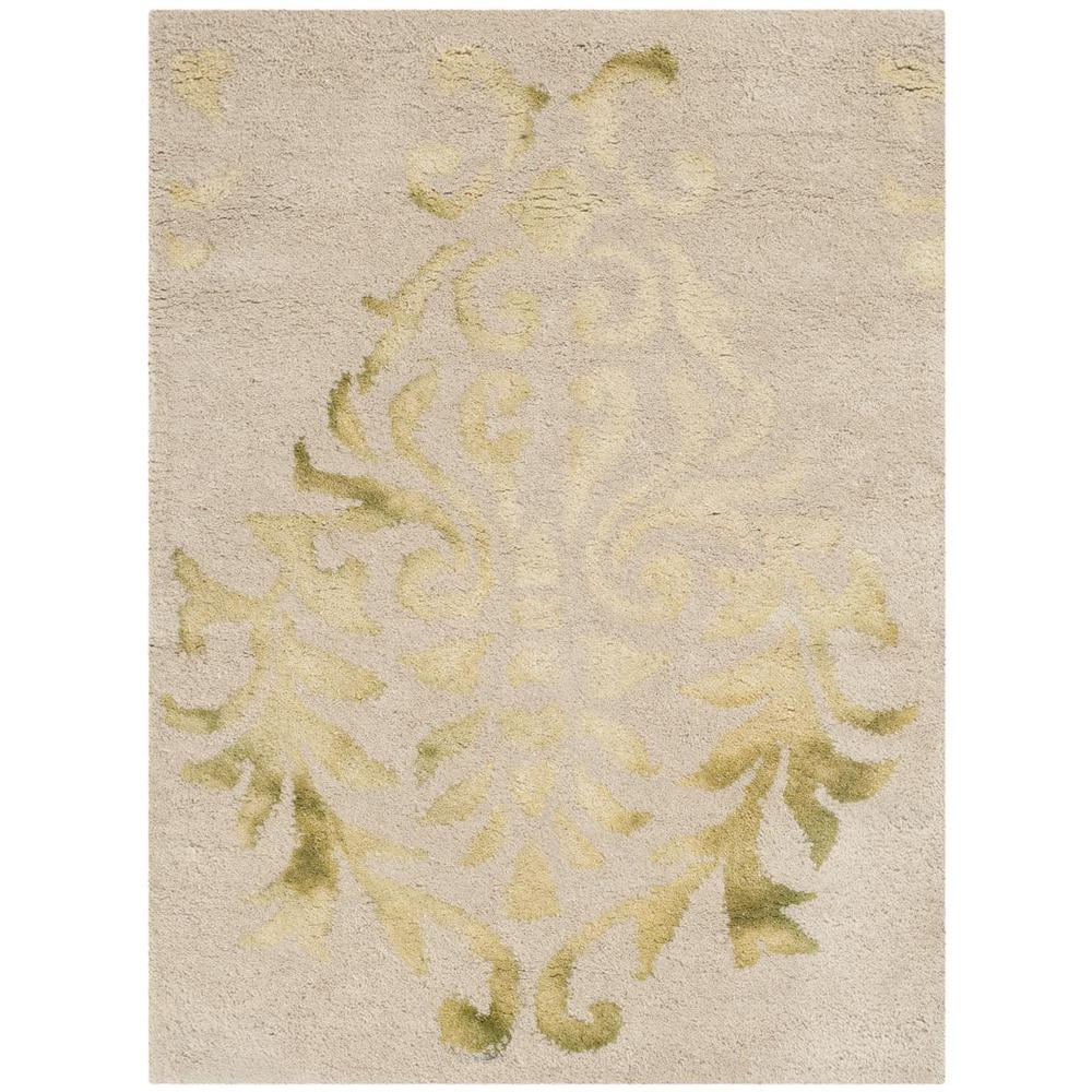 DIP DYE, BEIGE / GREEN, 2' X 3', Area Rug. Picture 1
