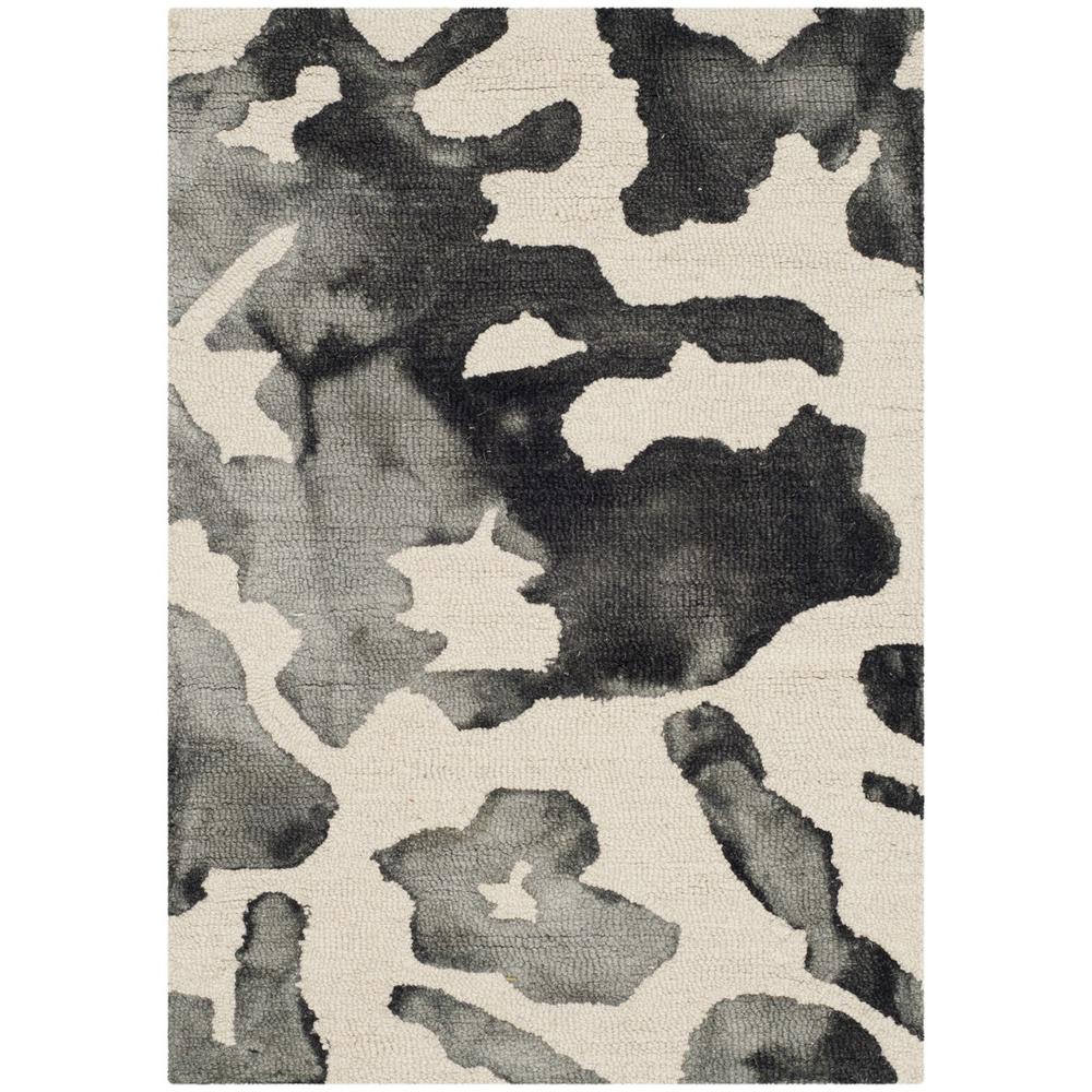 DIP DYE, BEIGE / CHARCOAL, 2' X 3', Area Rug. Picture 1