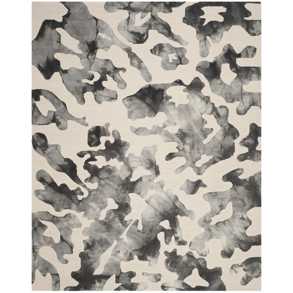 DIP DYE, BEIGE / CHARCOAL, 8' X 10', Area Rug. Picture 1