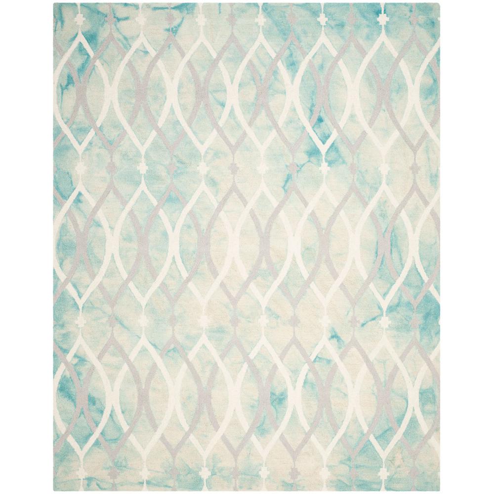 DIP DYE, GREEN / IVORY GREY, 8' X 10', Area Rug. Picture 1