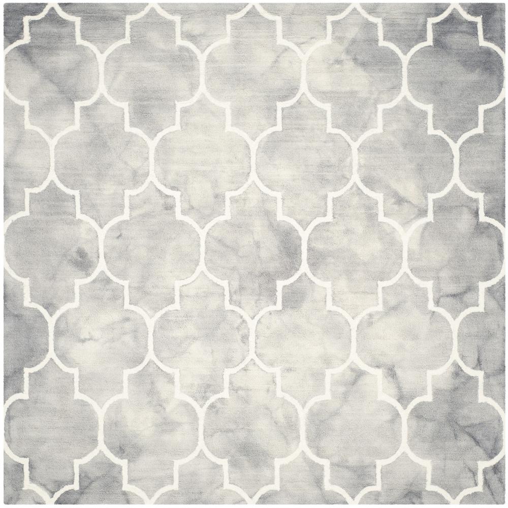 DIP DYE, GREY / IVORY, 7' X 7' Square, Area Rug, DDY535C-7SQ. Picture 1