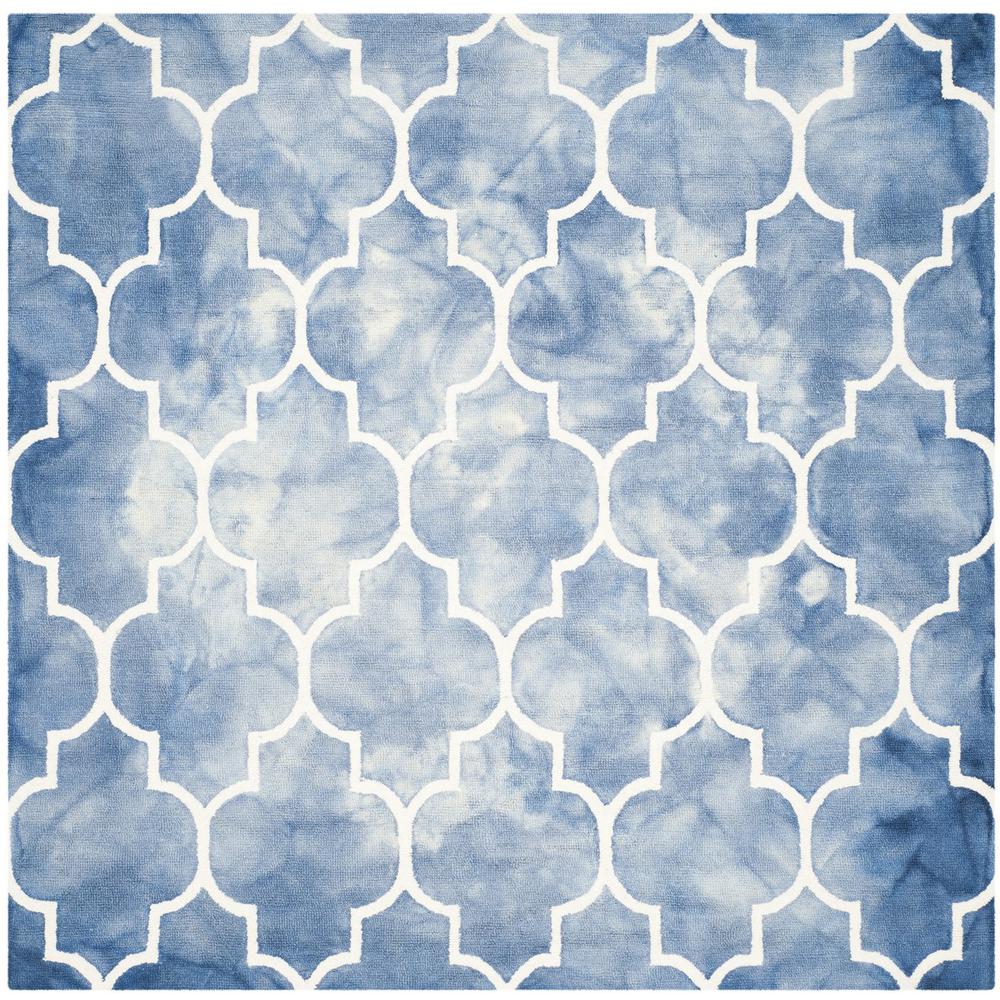DIP DYE, BLUE / IVORY, 7' X 7' Square, Area Rug, DDY535K-7SQ. Picture 1
