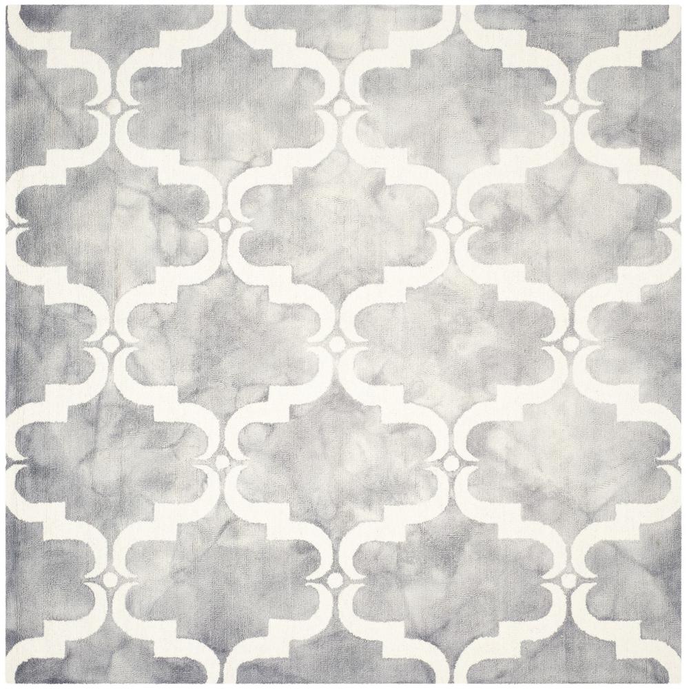 DIP DYE, GREY / IVORY, 7' X 7' Square, Area Rug, DDY536C-7SQ. Picture 1
