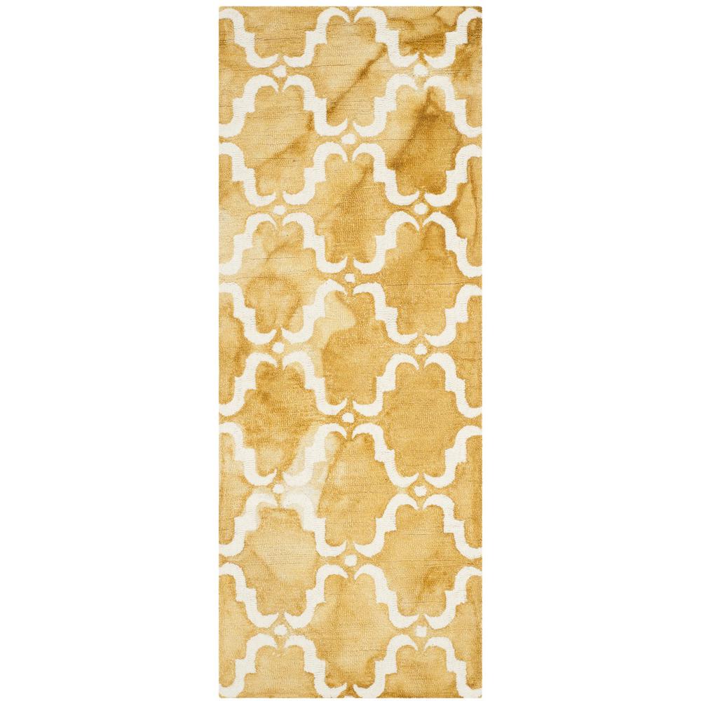 DIP DYE, GOLD / IVORY, 2'-3" X 6', Area Rug, DDY536H-26. Picture 1