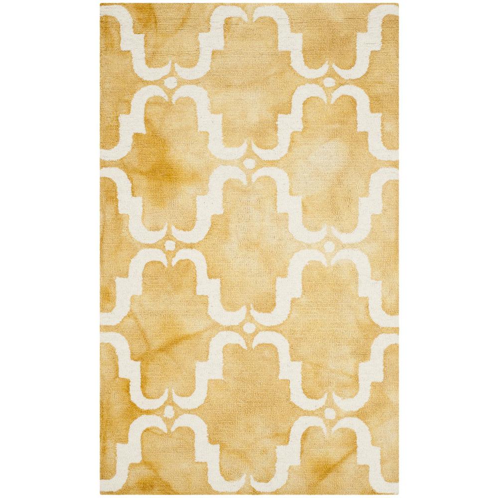 DIP DYE, GOLD / IVORY, 3' X 5', Area Rug, DDY536H-3. Picture 1