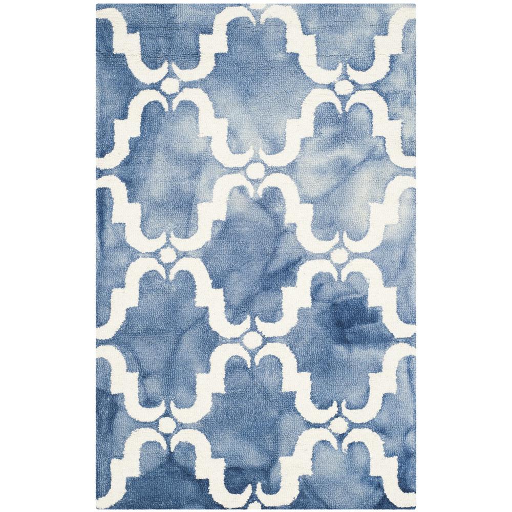 DIP DYE, BLUE / IVORY, 2'-6" X 4', Area Rug, DDY536K-24. Picture 1