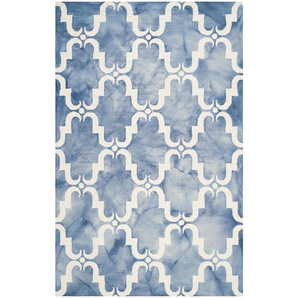 DIP DYE, BLUE / IVORY, 5' X 8', Area Rug, DDY536K-5. Picture 1
