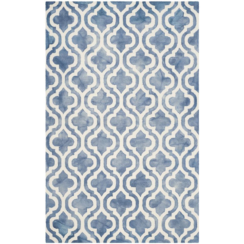 DIP DYE, BLUE / IVORY, 5' X 8', Area Rug, DDY537K-5. Picture 1