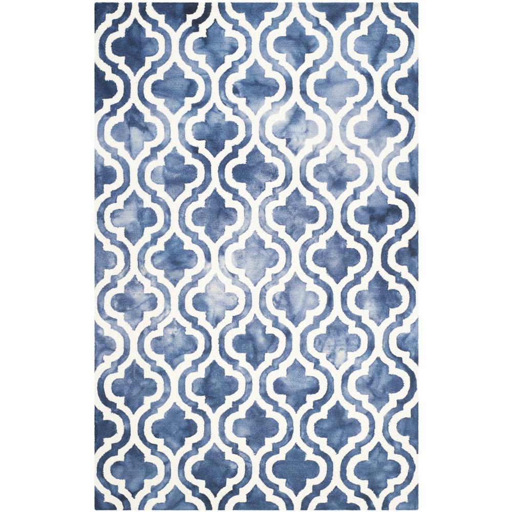 DIP DYE, NAVY / IVORY, 5' X 8', Area Rug, DDY537N-5. Picture 1