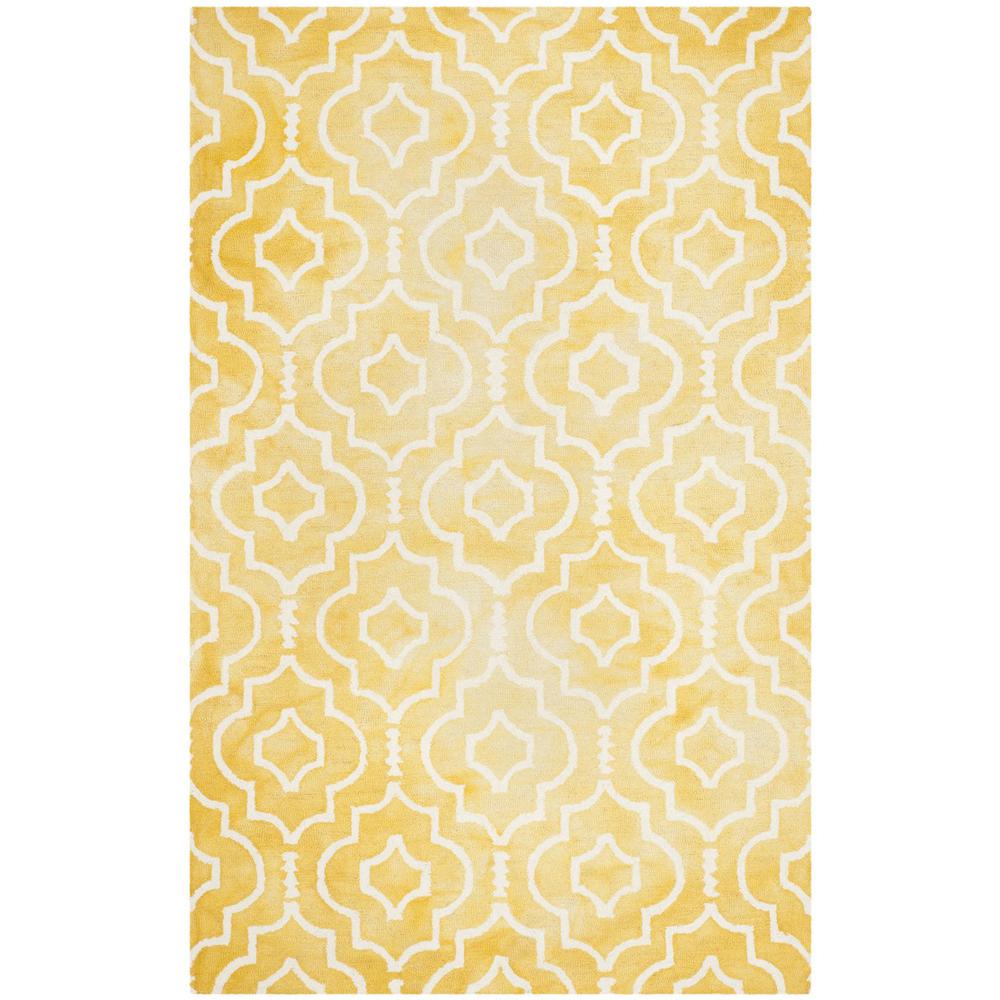 DIP DYE, GOLD / IVORY, 5' X 8', Area Rug, DDY538H-5. Picture 1