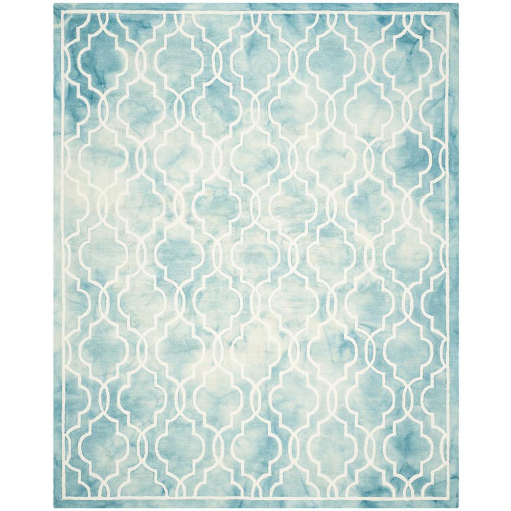 DIP DYE, TURQUOISE / IVORY, 8' X 10', Area Rug, DDY539D-8. Picture 1
