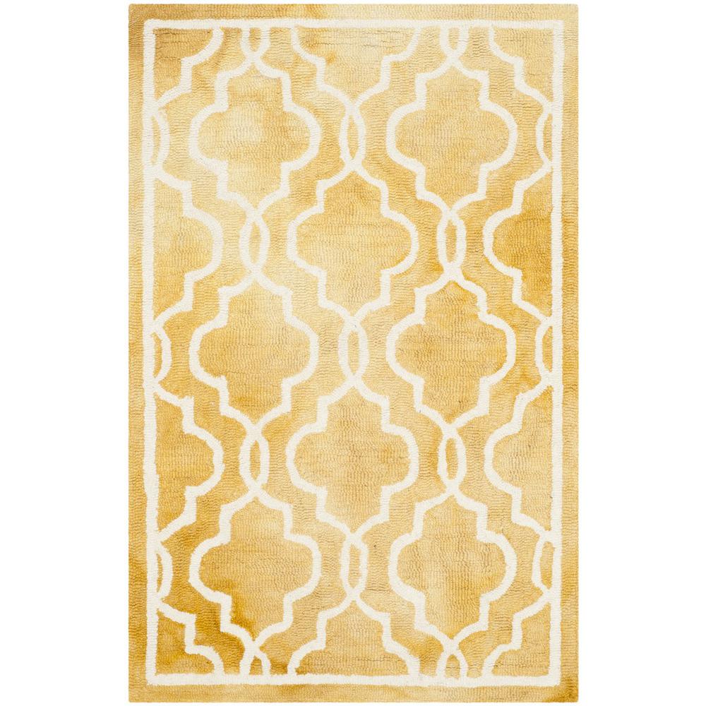 DIP DYE, GOLD / IVORY, 2'-6" X 4', Area Rug, DDY539H-24. Picture 1