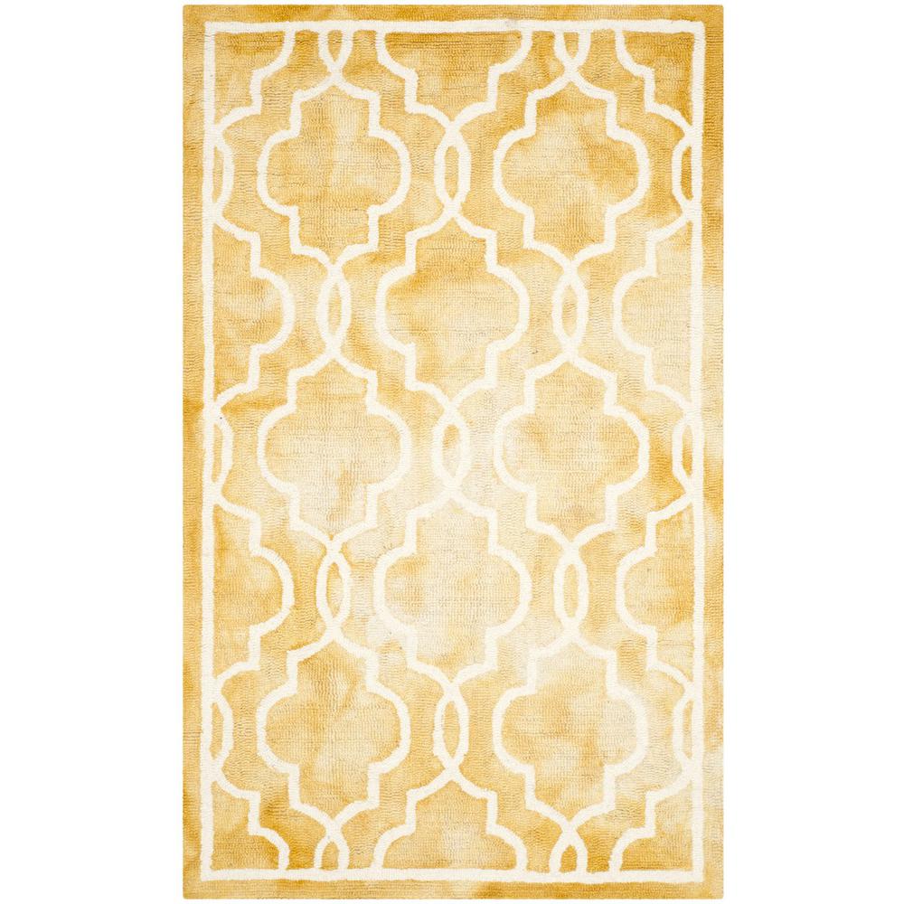 DIP DYE, GOLD / IVORY, 3' X 5', Area Rug, DDY539H-3. Picture 1