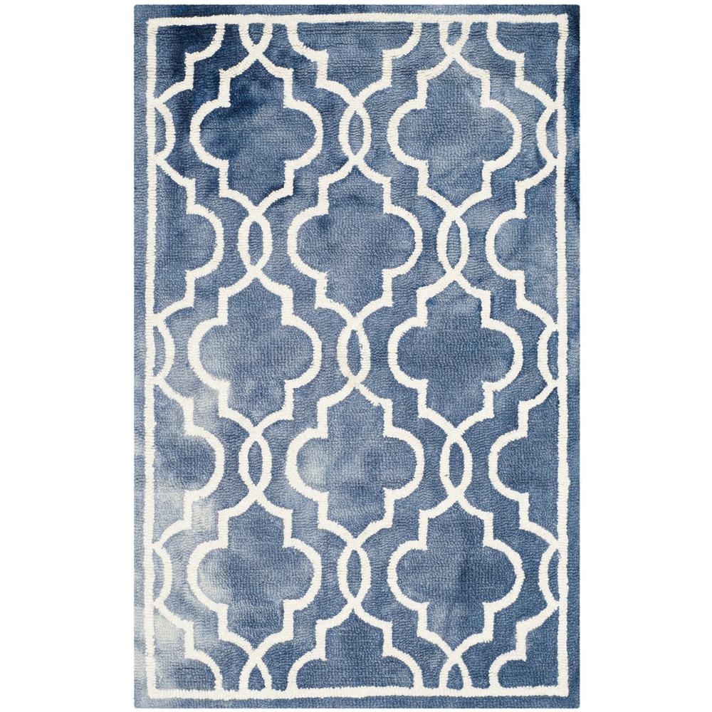 DIP DYE, NAVY / IVORY, 2'-6" X 4', Area Rug, DDY539N-24. Picture 1