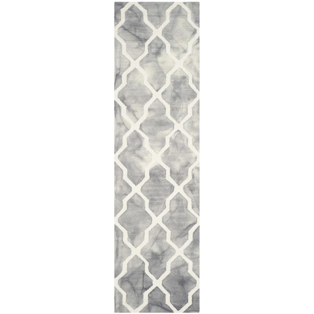 DIP DYE, GREY / IVORY, 2'-3" X 8', Area Rug, DDY540C-28. Picture 1