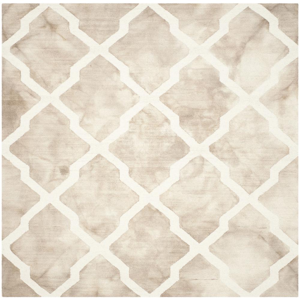 DIP DYE, BEIGE / IVORY, 7' X 7' Square, Area Rug, DDY540G-7SQ. Picture 1