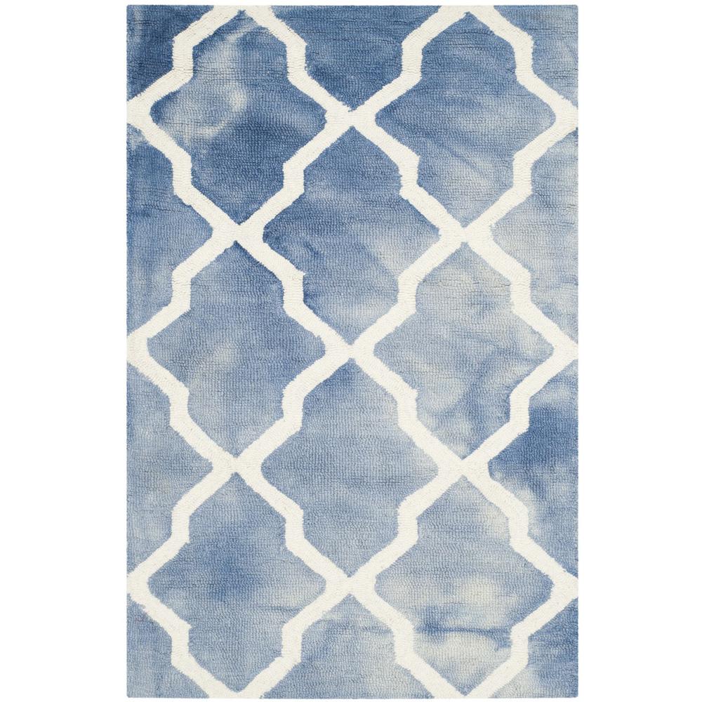 DIP DYE, BLUE / IVORY, 2'-6" X 4', Area Rug, DDY540K-24. Picture 1