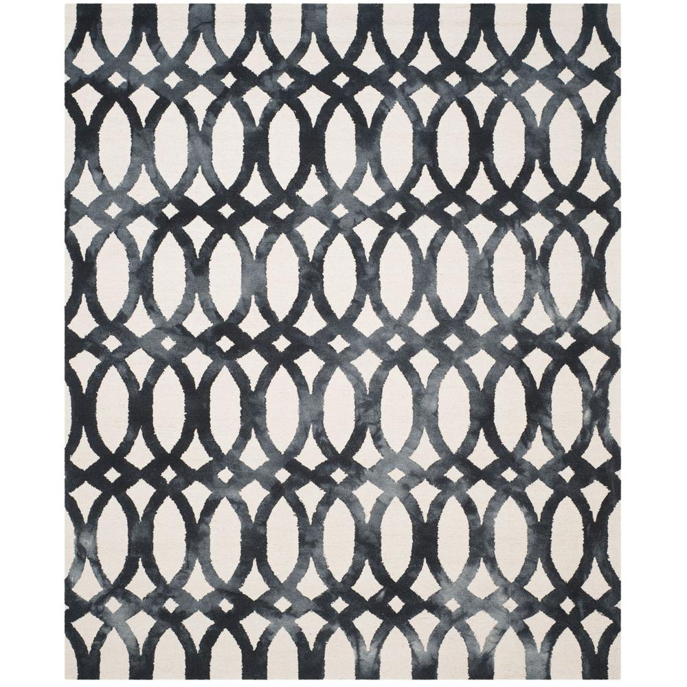 DIP DYE, IVORY / GRAPHITE, 8' X 10', Area Rug. Picture 1