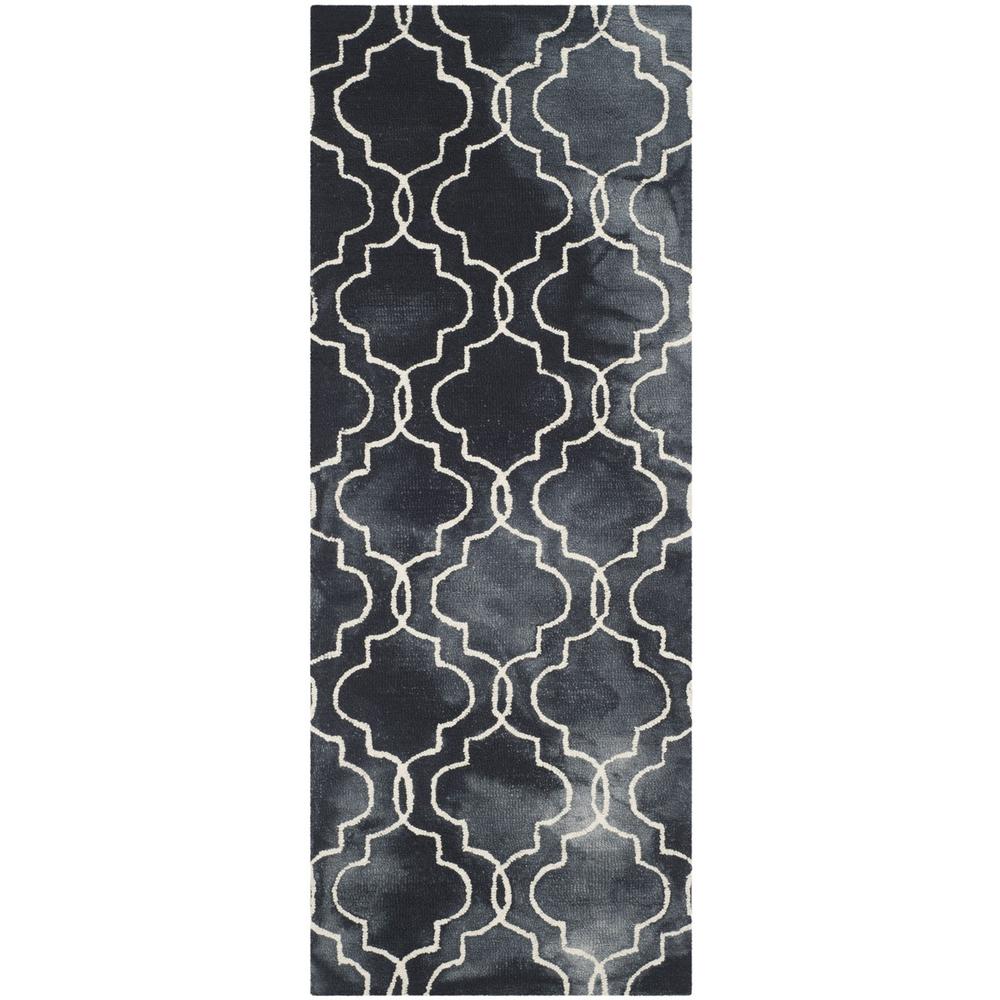 DIP DYE, GRAPHITE / IVORY, 2'-3" X 6', Area Rug, DDY676J-26. Picture 1