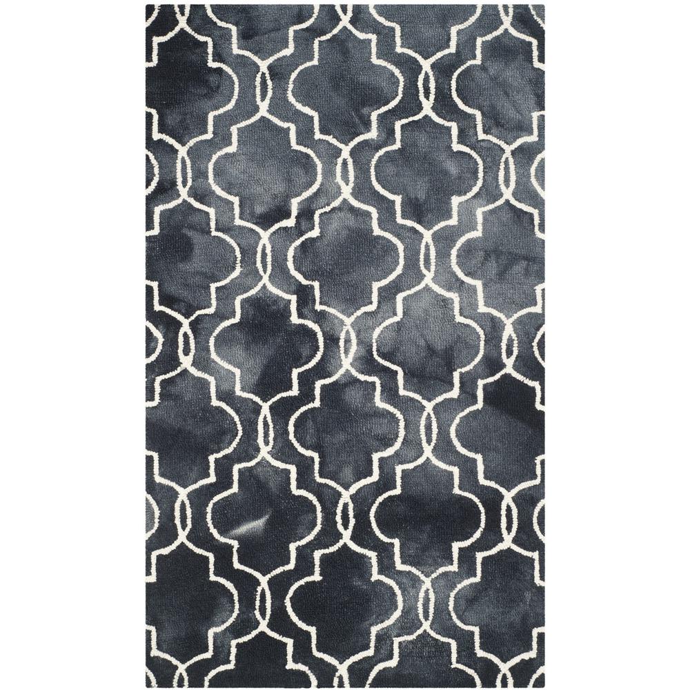 DIP DYE, GRAPHITE / IVORY, 3' X 5', Area Rug, DDY676J-3. Picture 1
