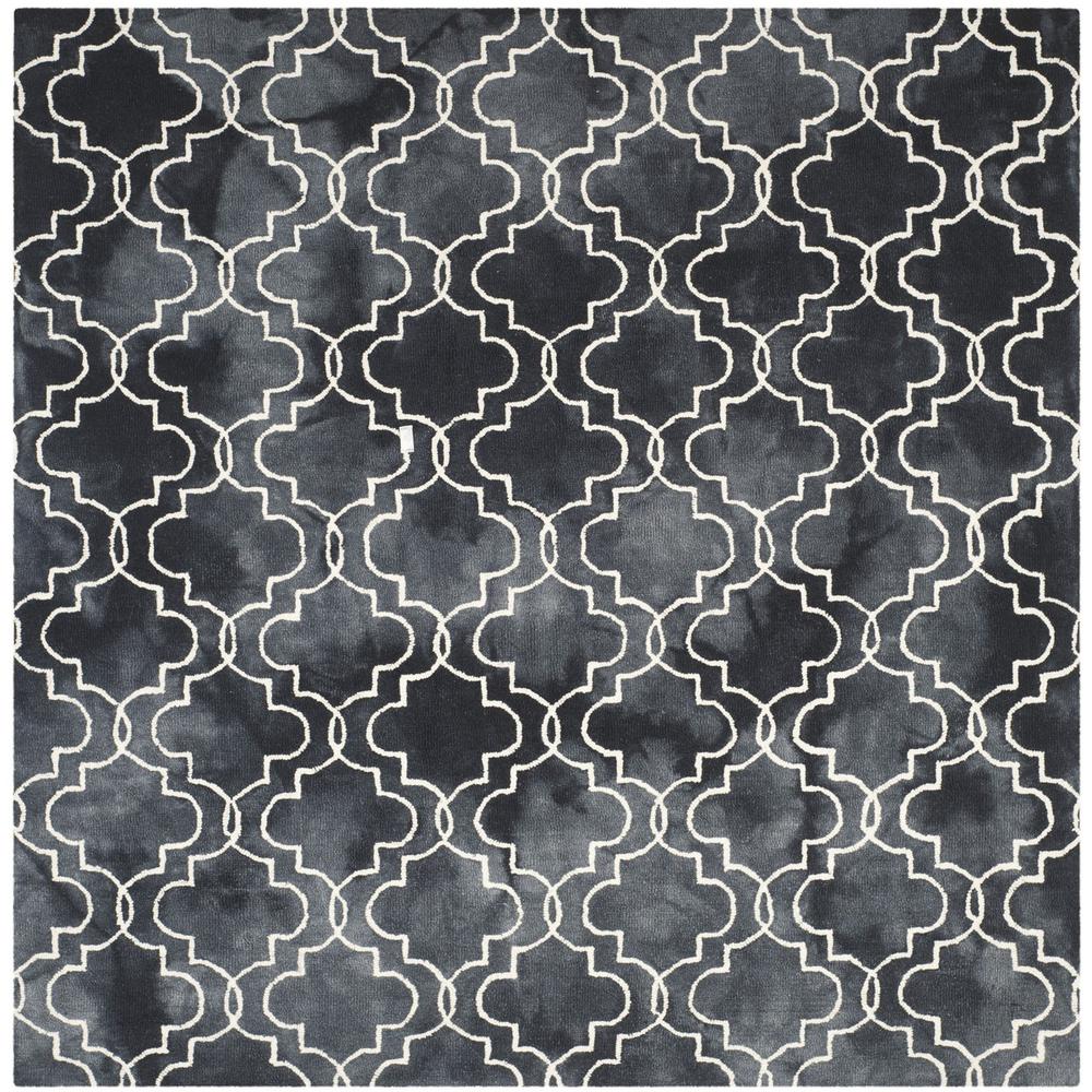 DIP DYE, GRAPHITE / IVORY, 7' X 7' Square, Area Rug, DDY676J-7SQ. Picture 1