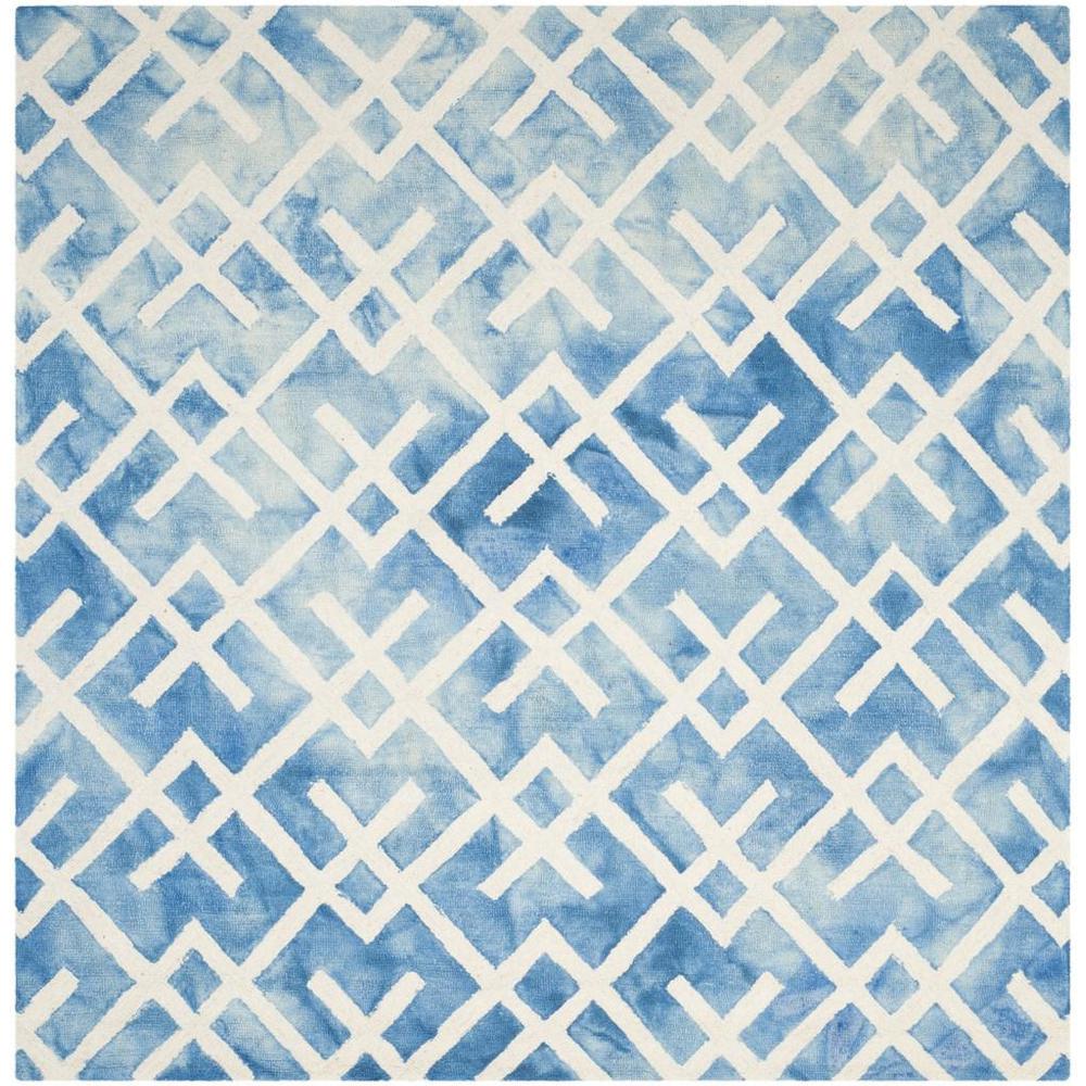 DIP DYE, BLUE / IVORY, 7' X 7' Square, Area Rug, DDY677G-7SQ. Picture 1