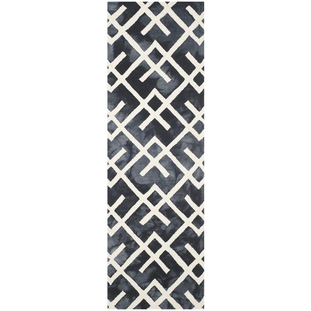 DIP DYE, GRAPHITE / IVORY, 2'-3" X 8', Area Rug, DDY677J-28. Picture 1