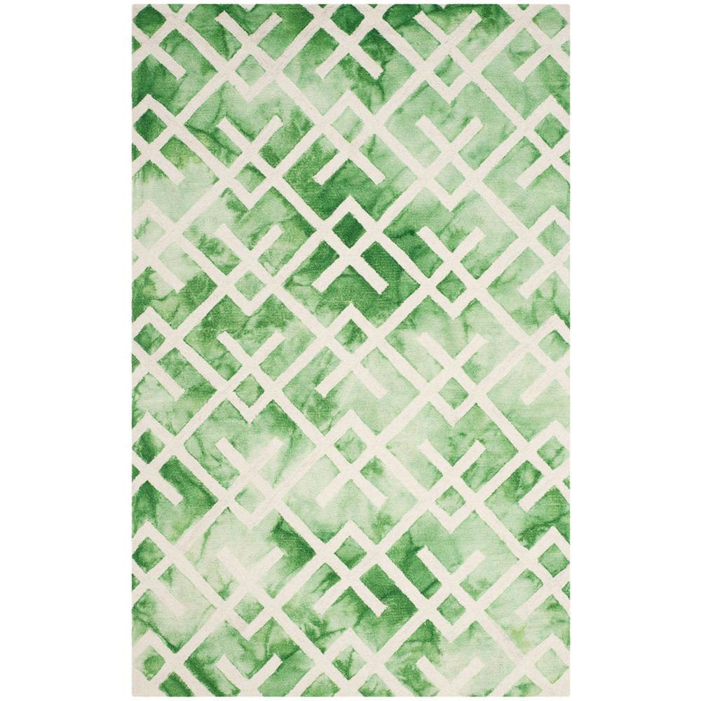 DIP DYE, GREEN / IVORY, 5' X 8', Area Rug, DDY677Q-5. Picture 1