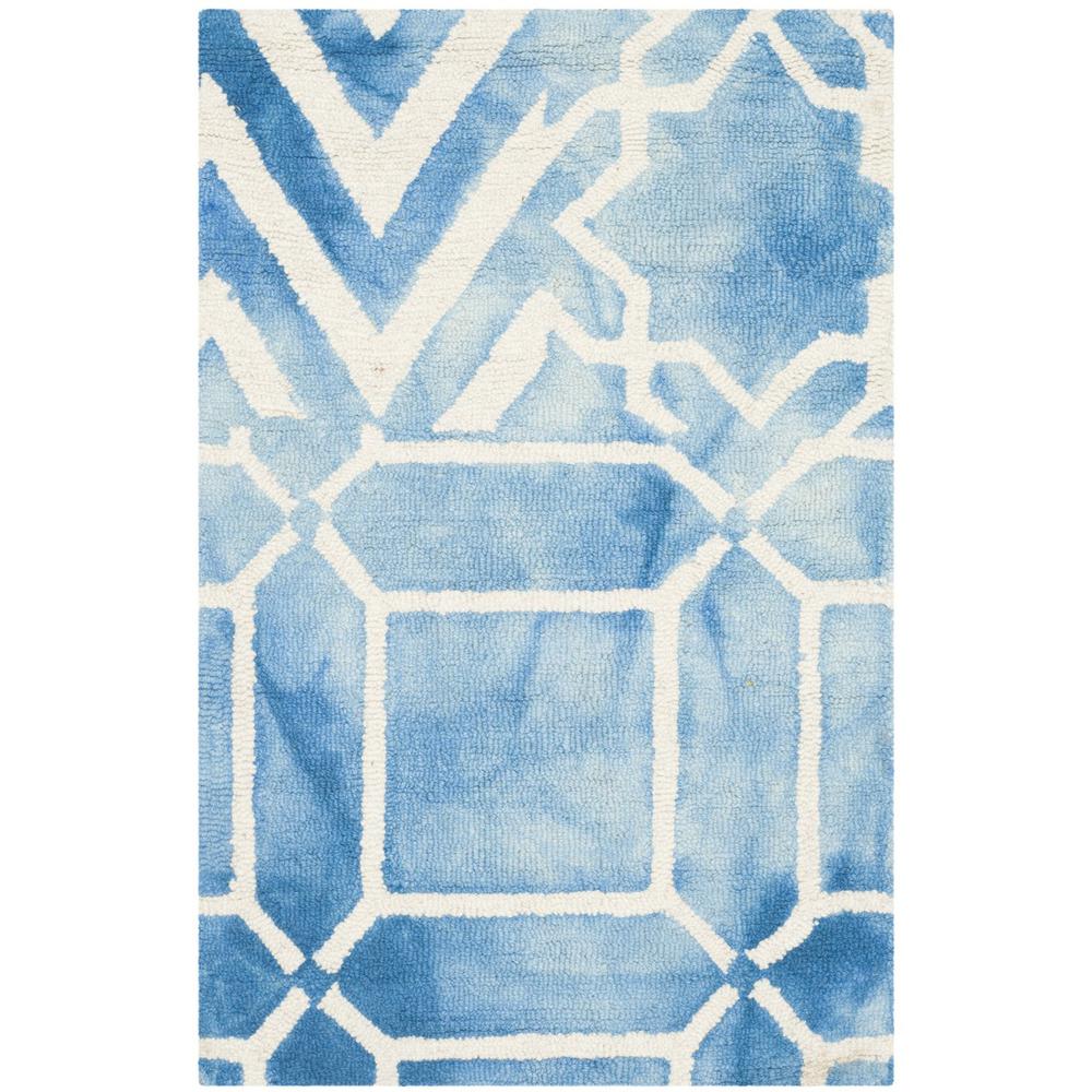 DIP DYE, BLUE / IVORY, 2' X 3', Area Rug, DDY678G-2. Picture 1