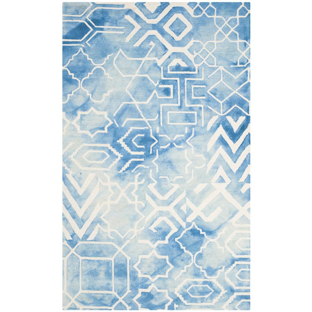 DIP DYE, BLUE / IVORY, 5' X 8', Area Rug, DDY678G-5. Picture 1