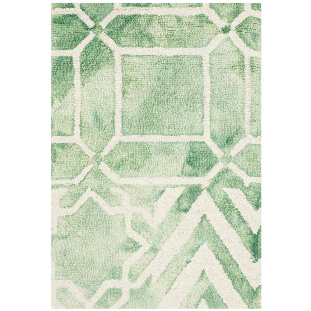 DIP DYE, GREEN / IVORY, 2' X 3', Area Rug, DDY678Q-2. Picture 1