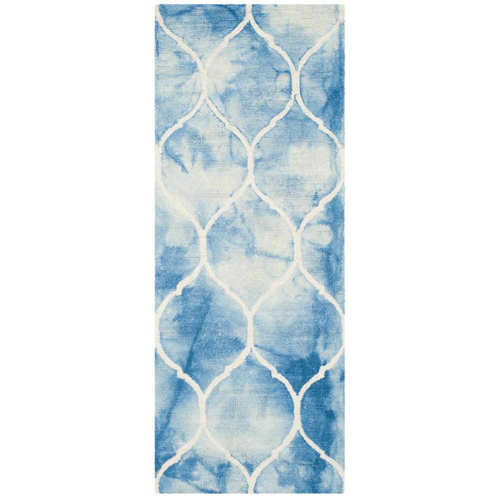 DIP DYE, BLUE / IVORY, 2'-3" X 6', Area Rug, DDY685G-26. Picture 1