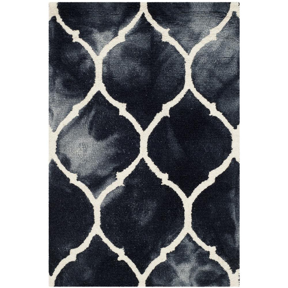 DIP DYE, GRAPHITE / IVORY, 2' X 3', Area Rug, DDY685J-2. Picture 1