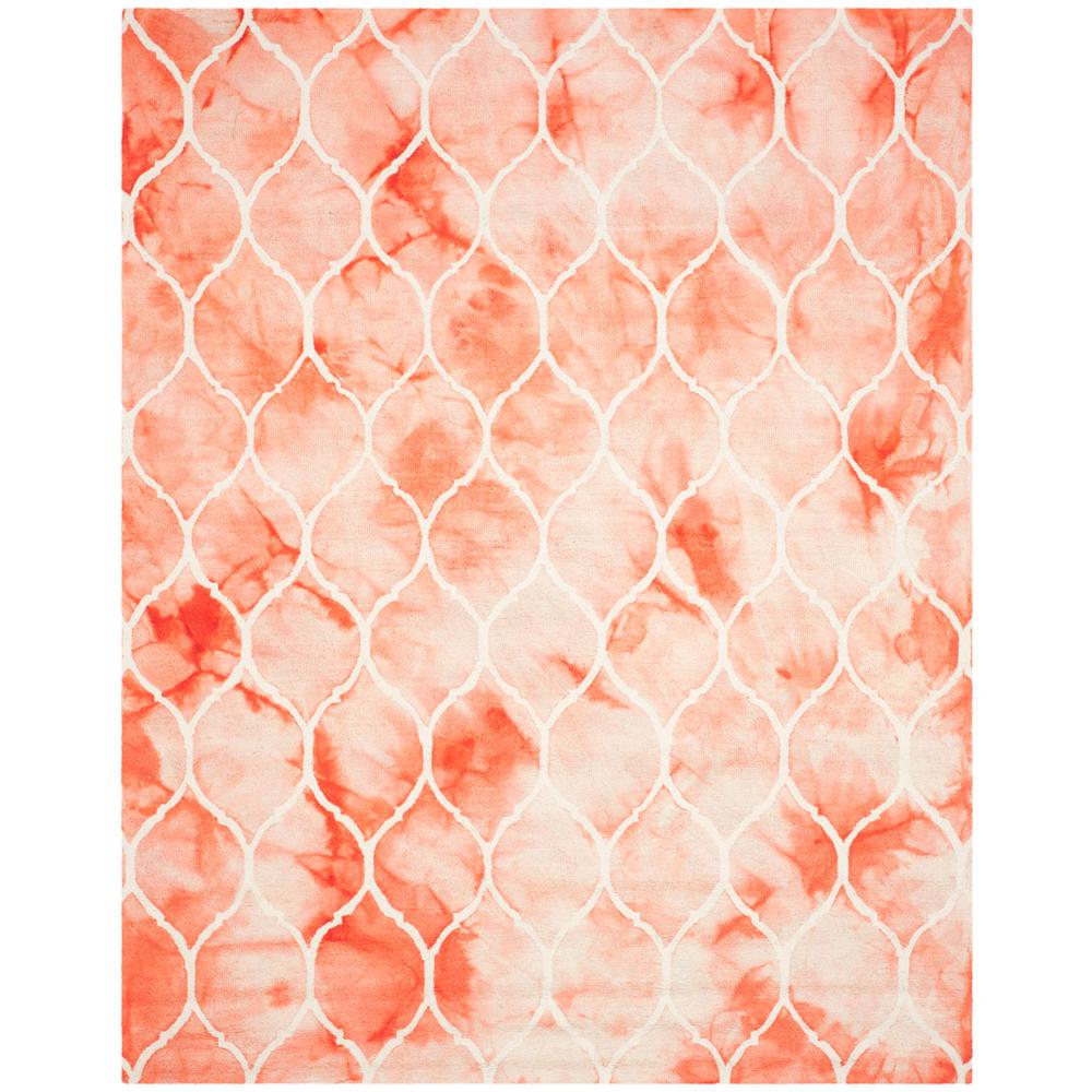 DIP DYE, ORANGE / IVORY, 8' X 10', Area Rug. Picture 1